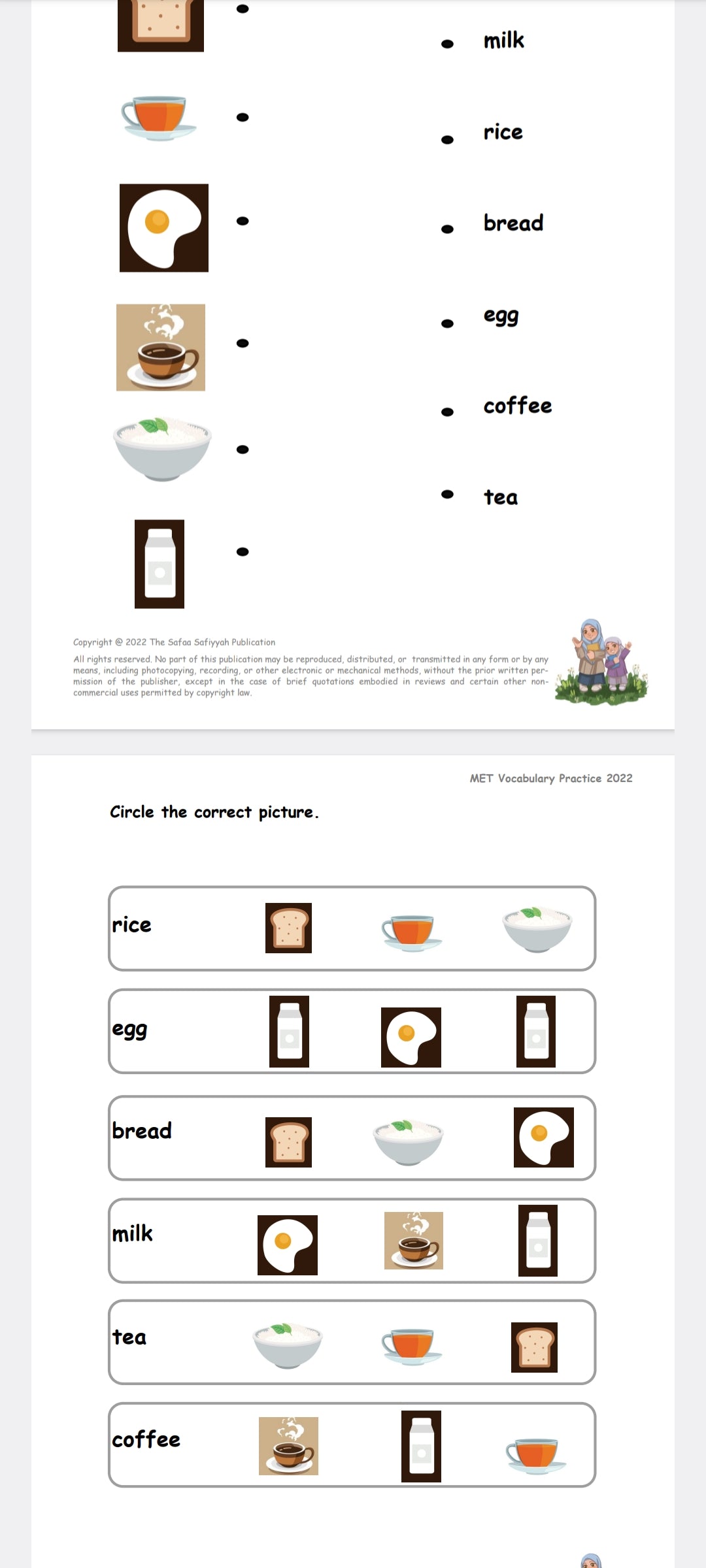 Vocabulary Pack for MET