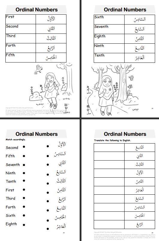 Reading and Understanding Arabic for our Little Ones - Preparing for Primary 1