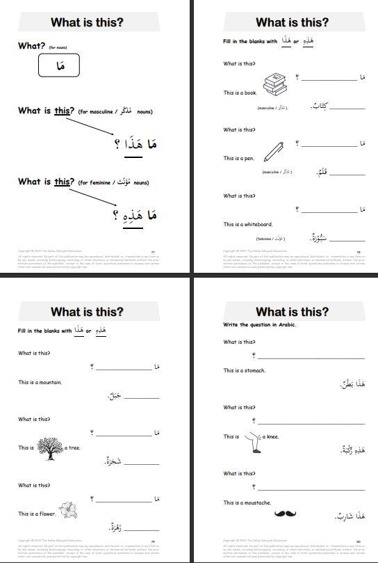 Reading and Understanding Arabic for our Little Ones - Preparing for Primary 1