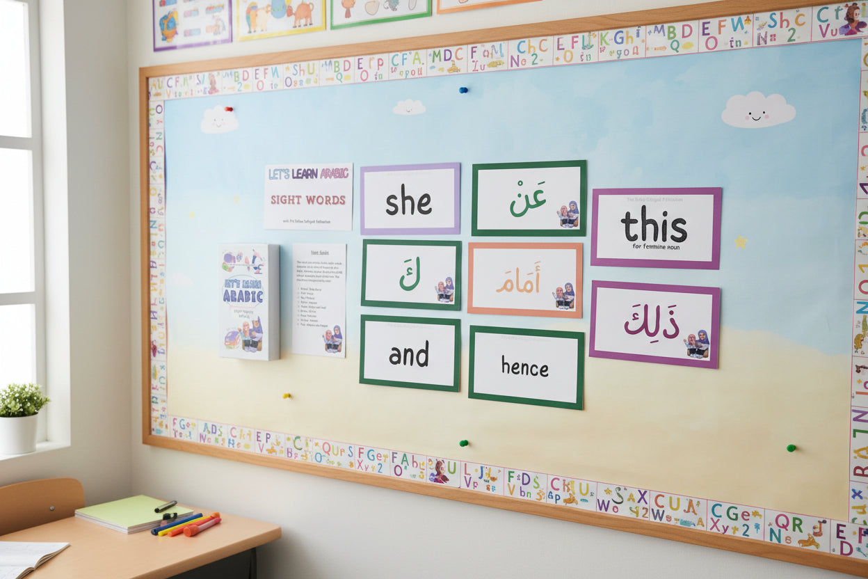 Arabic Flash Cards - Sight Word