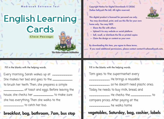 (Complimentary) Digital - English for MET (Close Passage)