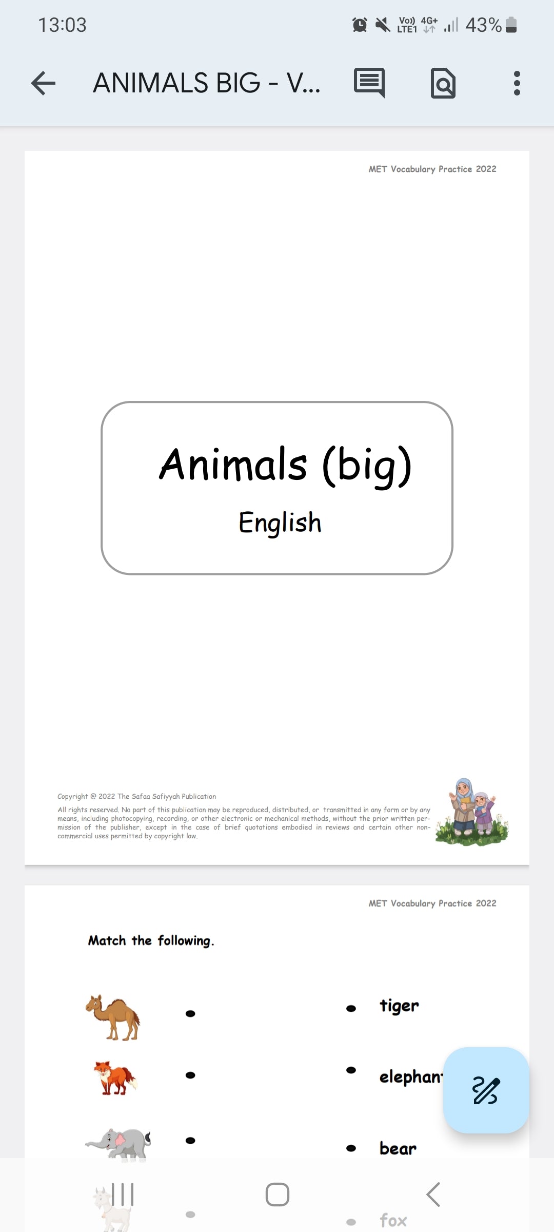 Vocabulary Pack for MET