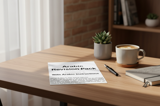 Arabic instructions MET revision pack
