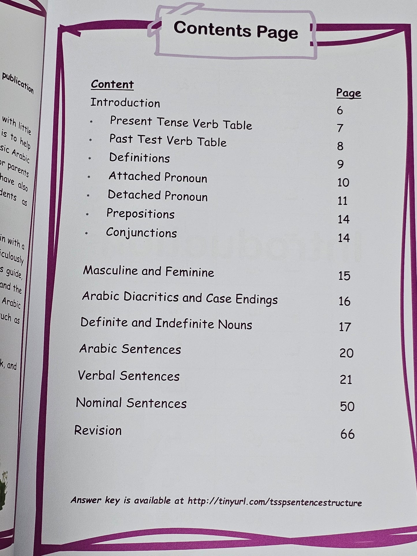 Reading and Understanding Arabic - Sentence Structure