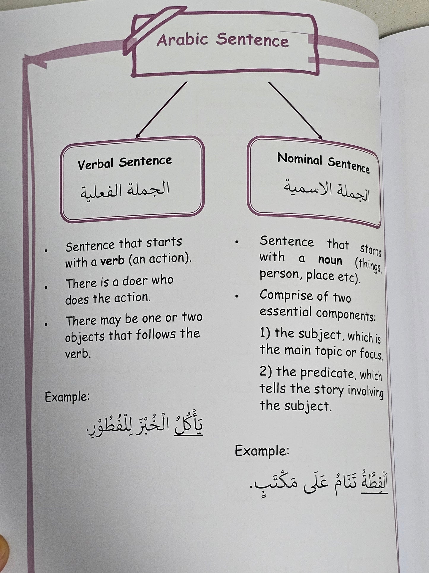 Reading and Understanding Arabic - Sentence Structure