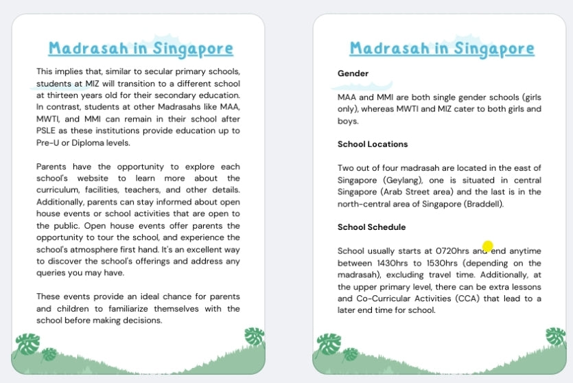 Parent's Guide - Singapore Madrasah System